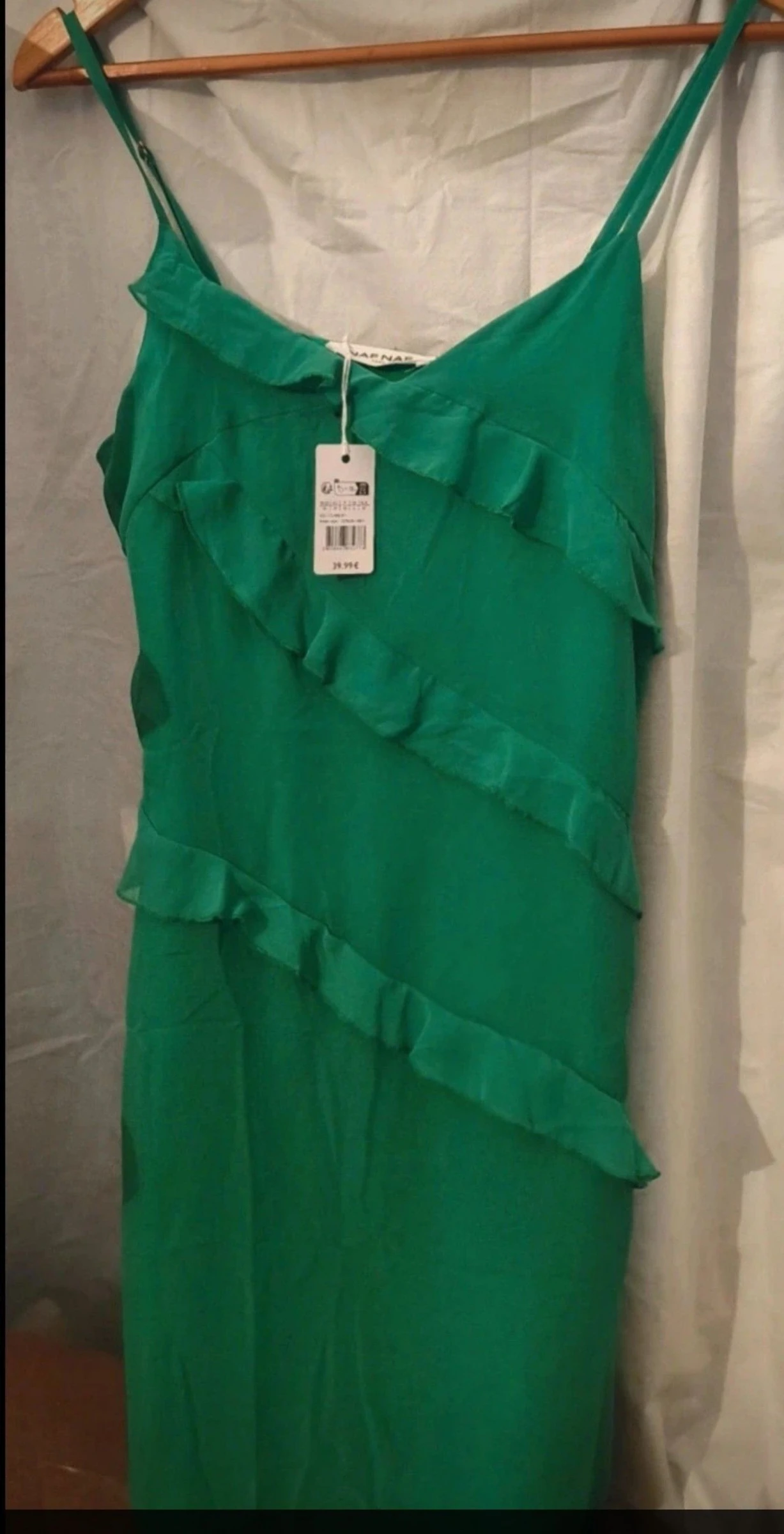 Vestido verde vibrante NAF NAF - Nuevo con etiquetas - Talla 36 (S) Femme Donna